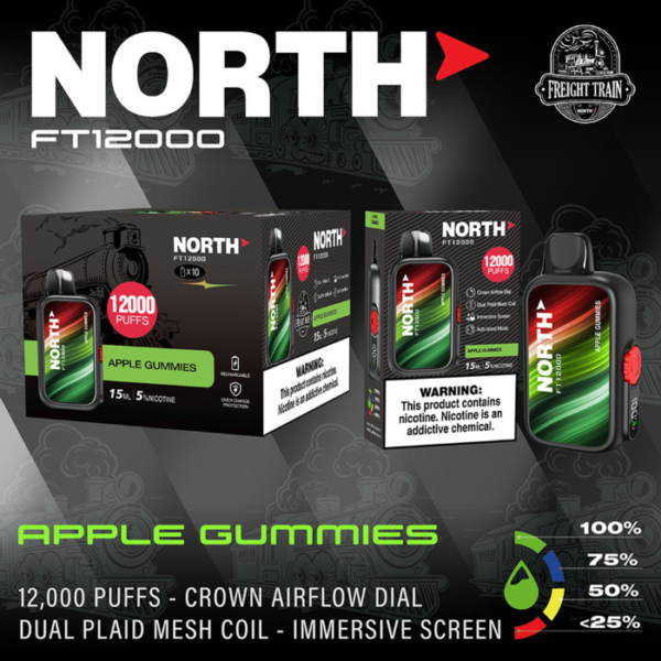 NORTH FT12000 DISPOSABLE VAPE - 12000 PUFFS